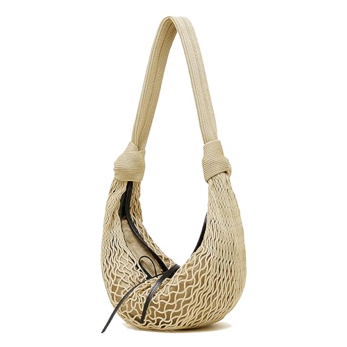 Sac à main filet colorblock abricot pour vos sorties en ville et soirées d'été