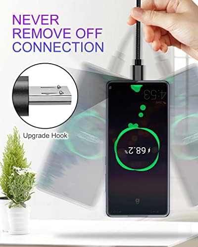 Micro USB Cable 3M, Long Micro USB Charger Cable, Android USB Charger Cable Nylon Braided, USB to Micro USB Cable Compatible With Samsung S7/ S6/ S5, ps4 controller charger USB cable, Kindle Fire,Sony