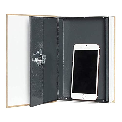 Jssmst Diversion Book Safe With Key Lock, Secrect Hidden Safe Lock Box For Home Office Locking Money Box High Capacity, 9.5 X 6.2 X 2.2 Inch, Smbs019 Eiffel Tower Bundle With Rome #TOP2