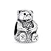 Mignon Jouet Stuff Animal Teddy Bear Charm Bead Pour Femmes Pour Adolescent Oxydé .925 Argent Sterling Fits European Bracelet