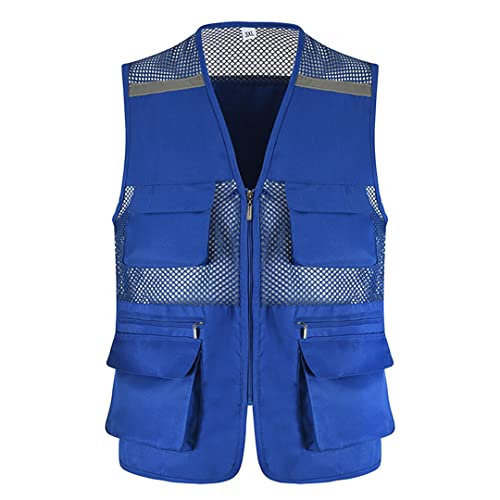 Mesh Quick-Drying Vests Male with Many Pockets Mens Breathable Multi-Pocket Fishing Vest Work Sleeveless Jacket2