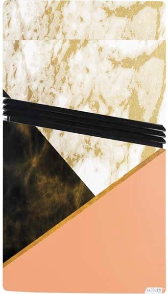 Skinit Decal Gaming Skin Compatible with PS5 Pro Console - Colored Marble Design