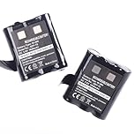 PONDWAY 2Pcs/ Pair of 1650mah 3.6v Replacement battery Compatible with Motorola tlkr t62 t82 t92 h2o t200 walkie Talkie radios