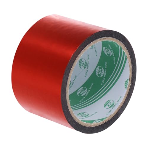 MECCANIXITY Red Metalized Tape 2 Inch x 55 Yards Decor Tape for Detailing Accent Wall, Graphic Arts, Pack of 1