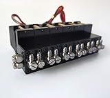 YXYX Hydraulic Repair Tools Mini Hydraulic 1/2/3/4/5/6/7 CH Directional Valve with Servos for RC 1/12 Hydraulic Excavator Loader Engineering Vehicle Parts Multifunctional Maintenance (Color : 6CH)