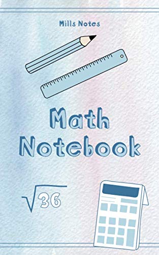 Mills Notes Math Notebook: Aesthetic Watercolor Notebook To Inspire ...