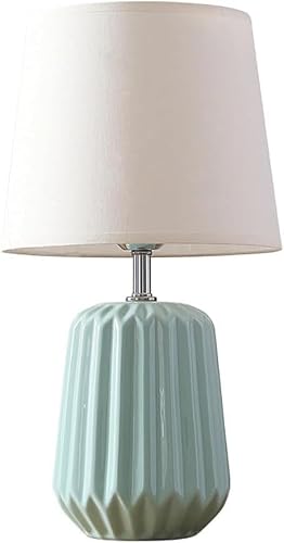 DFAEEKIYO Highend Ceramic Desk Lamp Modern Simple Fabric for Living Room Study Bedroom