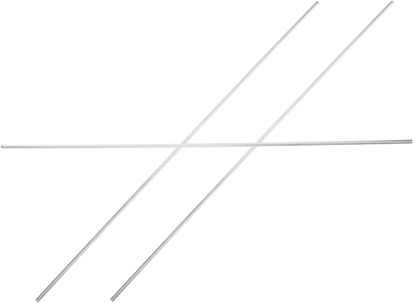 Amosfun Lightweight round Aluminum Alloy Tubes Hollowed Aluminum Rods 3mm Outer Diameter 3pcs 0.5mm Wall Thickness, 300mm Length for DIY Craft Making and Model Planes for Versatile Home