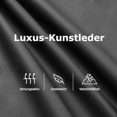 vidaXL Massagesessel, Sessel Verstellbare Rückenlehne Fußteil, Fernsehsessel Relaxsessel mit Liegefunktion, Liegesessel Polstersessel Ruhesessel, Grau Kunstleder – Bild 7