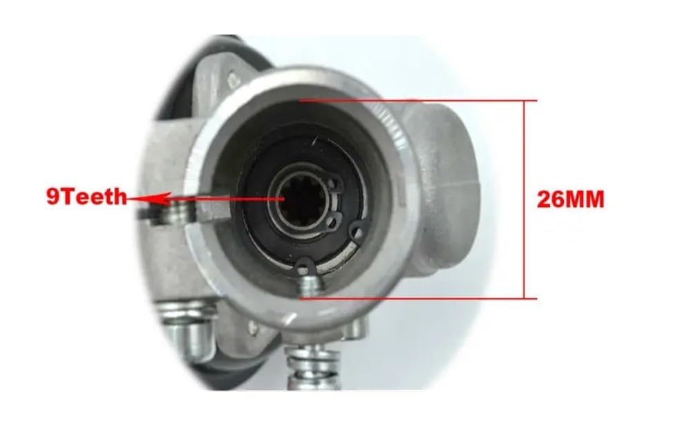 Pièces de rechange Boîte de vitesses universelle for débroussailleuse, ensemble de 26mm 28mm, cannelure 7T 9T, tête de travail for G45(28mm 7T)