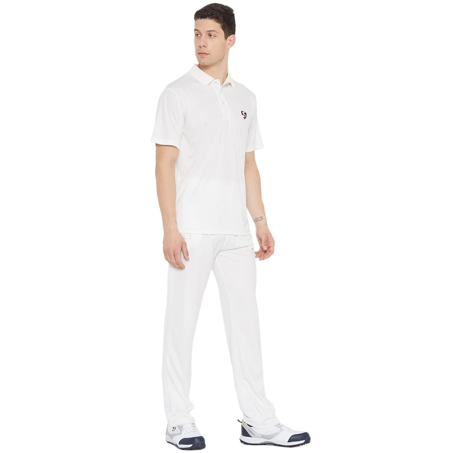 SG Club Half Sleeves Cricket Combo (White)-image-2