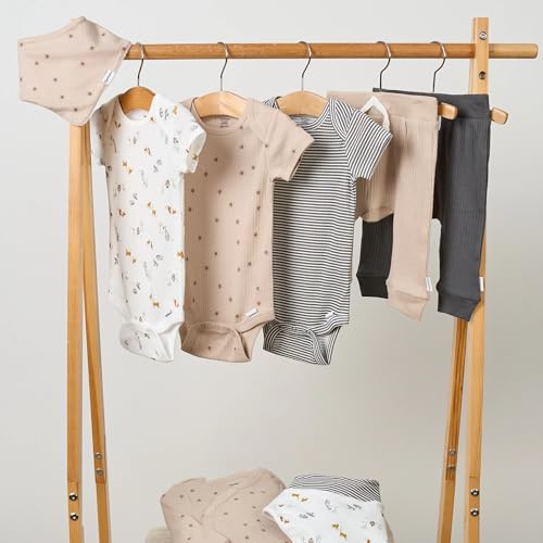 Image of Gerber Baby 9-piece Baby Gift Set for Newborn Boys & Girls - Premium Cotton Baby Essentials Layette Set