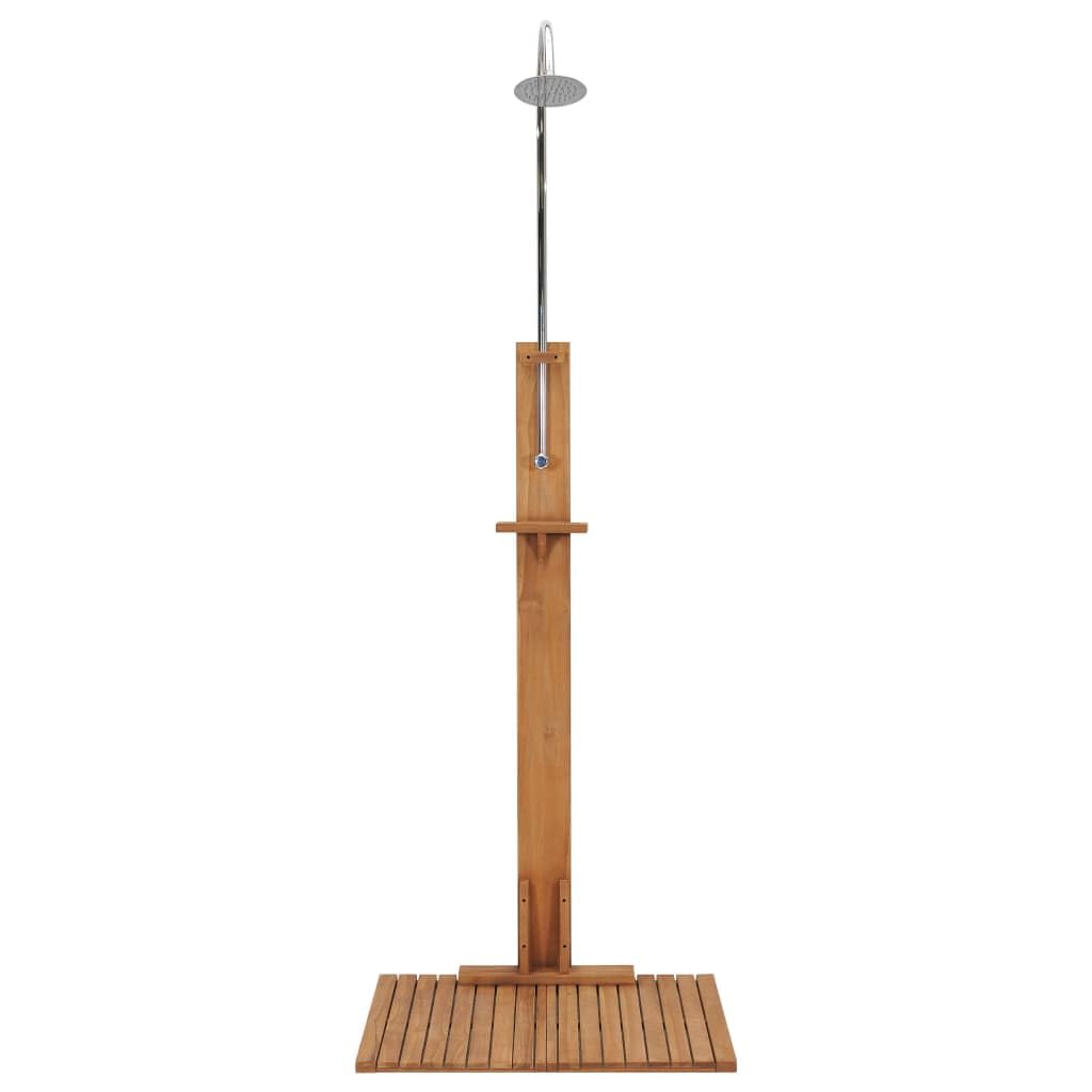 Ducha de jardín de Madera Maciza de Teca 75x75x210 cm 11.55,312276