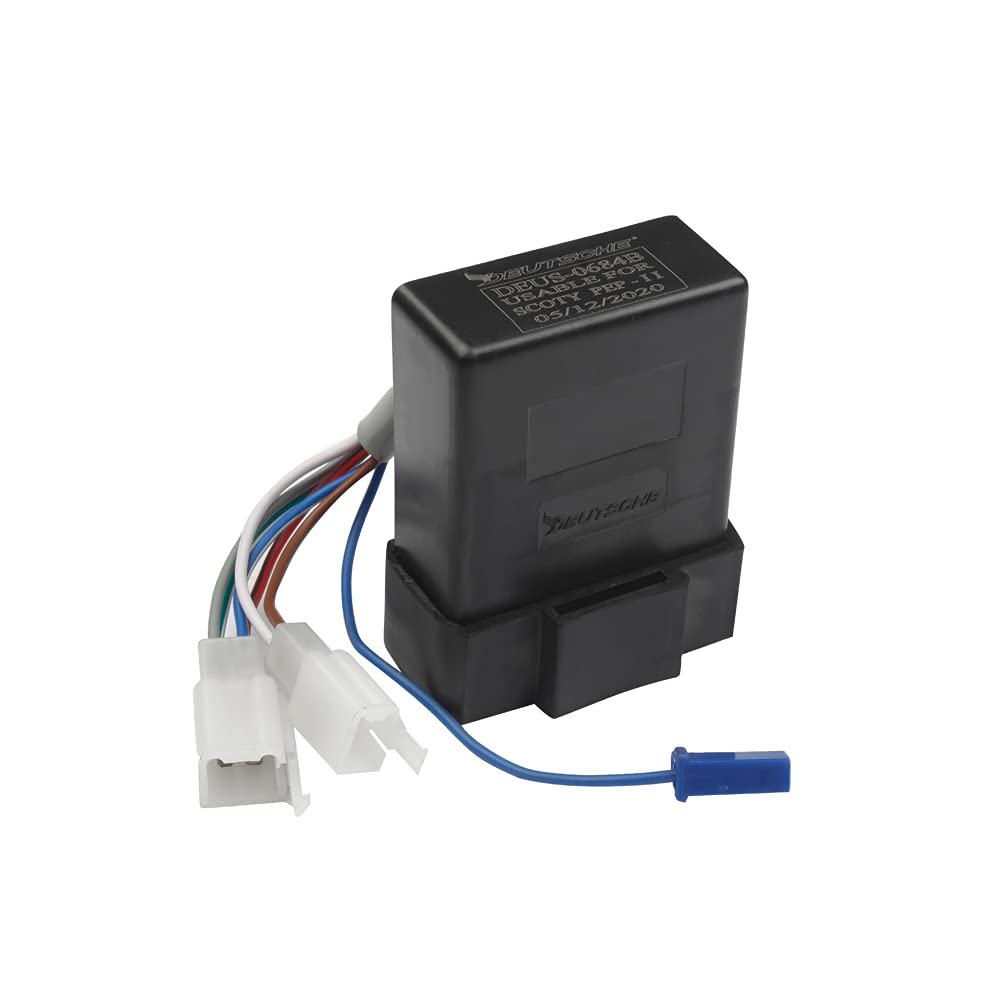 Deutsche CDI (2+4+1 pin) Black Racing Wired Ignitor Box Compatible With TVS Scooty Pep-II-image-21