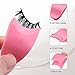 Miuffue Eyelash Applicator Tool 35mm Width Lash Applicator Clip, 1PCS Eyelash Tweezers for False Lashes, Pink