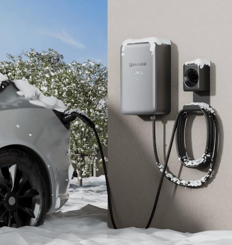 Image of Enphase IQ EV Charger 2 Wired Three Phase / Single Phase Type 2 230V up to 22kW Wi-Fi BLE Ethernet, Electric Car Level 2 Charger