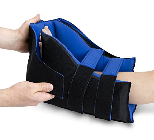 Best Blood Pressure Monitor Boots: Top Picks for 2024 12 NYOrtho ZERO-G Heel Cloud Pressure Relief Boot – Standard Universal Fit Heel Protector for Pressure Sores – Cooling Peachskin Fabric, Water-Resistant, Soft Offloading Suspension – Made in USA