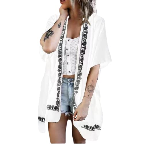 Kimono de playa holgado que soluciona la falta de ropa para cambiarse
