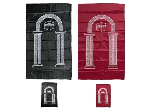 Alfombra de oración de viaje para regalos islámicos CLMJHG pack de 2 esterillas para ramadán