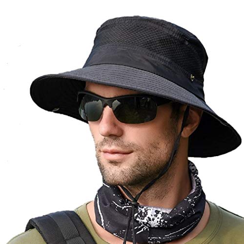 anaoo Sombrero Hombre Gorra de Verano Sombrero Pesca del Sol Gorra al...