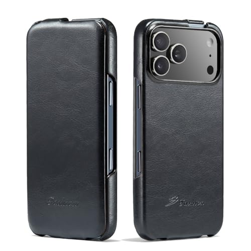 Étui cuir iPhone 17 Pro Max noir : protégez votre smartphone au quotidien