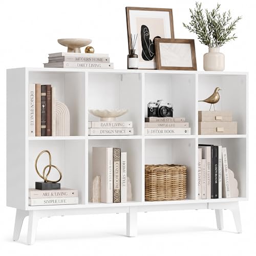 VASAGLE Libreria Estanteria con 8 Compartimentos, 24 x 119,6 x 77 cm