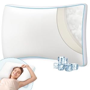 Bed Pillows Queen Size – Premium Luxury Hotel Quality Cooling Bed Pillows for Sleeping,Soft Fluffy & Memory Foam Filling,Support Loft Gusseted Bed Pillows for Side and Back Sleepers (Medium)