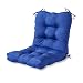 Greendale Home Fashions Indoor/Outdoor Seat/Back Chair Cushion, Marine Blue