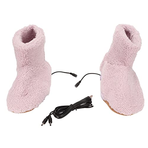 Heated Foot Warmer Electric Heating Booties Slippers, Soft Plush, Wear Resistant, Gifts for Women Men ()2