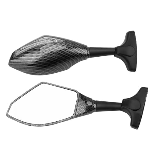 Rétroviseurs de moto 2 en 1 avec lampes 12V et clignotants LED, accessoire de personnalisation