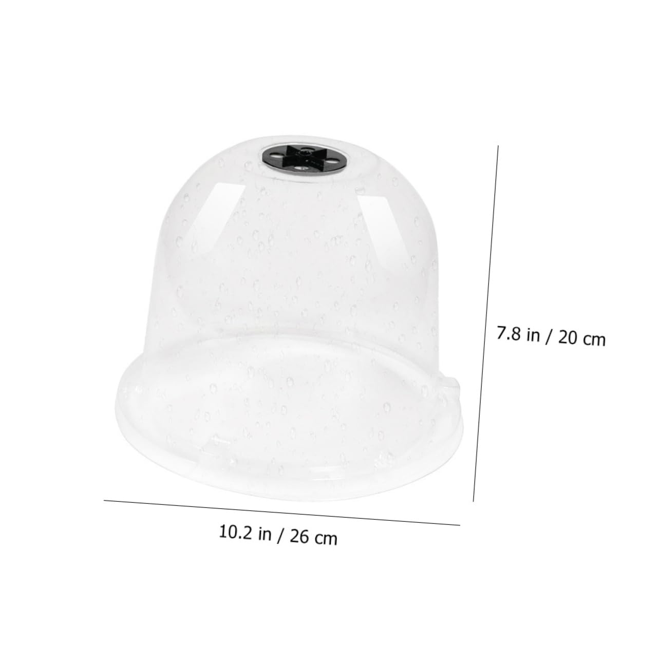 TOYANDONA 6pièces Cloche Plastique Dôme Humidité Couvercle de Jardinière Plastique Bâche de Pépinière Protection pour Plantes Dôme Transparent pour Plantes Cloche de Pépinière Pot Forme