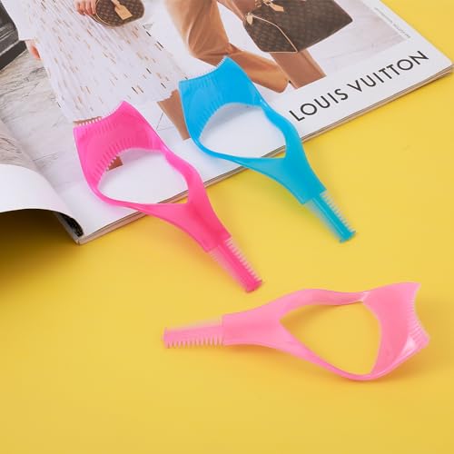 Sibba 3Pcs Mascara Shield Guard, Lashes Buddy, Silicone Upper and Lower Mascara Applicator Lash Guard, False Eyelashes Applicator, Reusable Eye Makeup Tool for Women and Girls (Pink) - Image 7