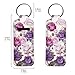Pirexcny Tropical Flowers Chapstick Keychain Holder for Lipstick Lip Balm Holder Soft Portable Chapstick Holder Fashion Chapsticks Elastic Sleeves for Women