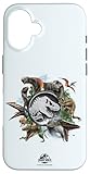 Jurassic World Rebirth Circle Logo Dinosaurs Case for iPhone 16