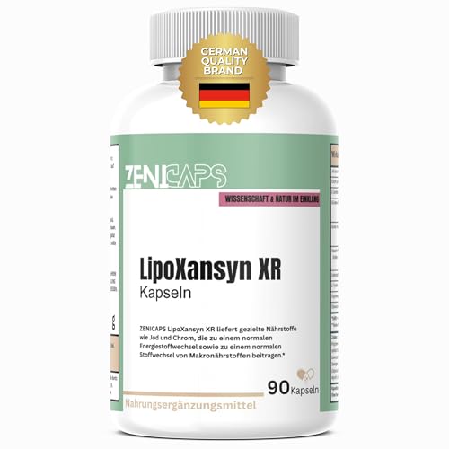 LipoXansyn XR Nutrition Kapseln Original von ZENICAPS Stoffwechsel Balance Support Komplex Formula* | Einfache Anwendung | 90 Glucavit Kapseln