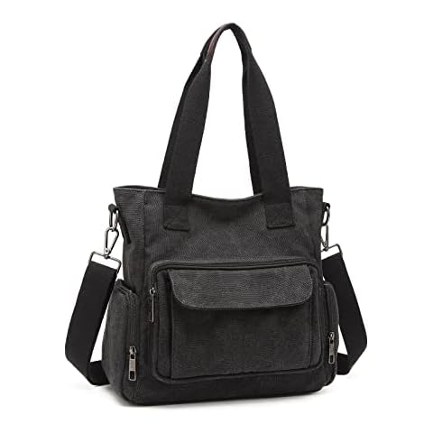 KONO Canvas Damen Handtasche Casual Hobo Umhängetasche Top Griff Umhängetasche Tote Umhängetaschen Cover