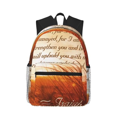 Isaiah 41 10 Bible Verse Do Not Fear I Am With You Lightweight Packable Backpack, Camping & Shopping, Ultra-Durable Backpack For Men & Women