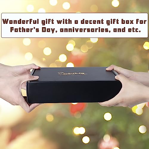 Zcaukya Men\'s Valet Tray, Jewelry Box Nightstand Organizer with 5 Compartments for Phone Keys Wallet Watch Glasses, Faux Leather Dresser Entryway Catchall Holder for Father\'s Day Gift (Brown) - Thumbnail 6