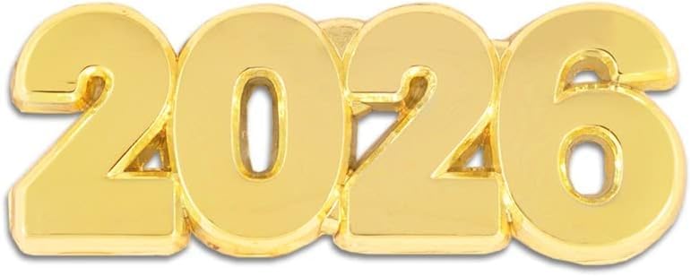 Image of PinMart Gold Year Lapel Pin