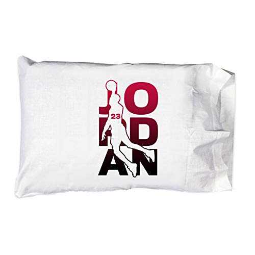 Hat Shark Pillow Case Single Pillowcase - Basketball Sports Athletic Player (Jordan #23)