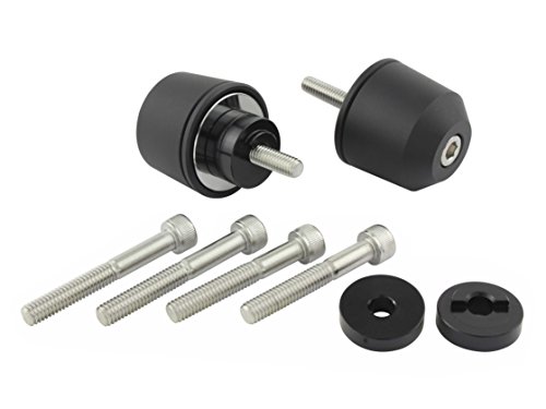 ポッシュ(POSH) ハンドルバーエンド ミドルウエイト ホンダ/スズキ M6 マットブラック 032979-26