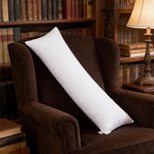 Almohada de algodón 180 cm con soporte para cuello miniatura 6
