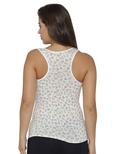 Image of Clovia Women's Cotton Printed Tank Top with Racerback