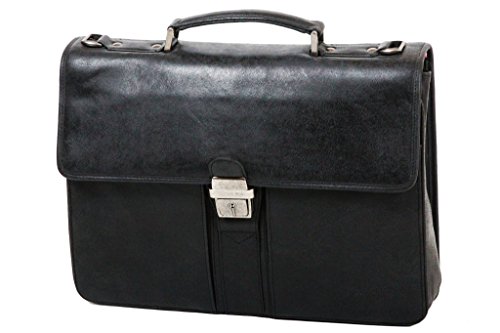 Cartable Gérard Henon Outland en Cuir De Vachette Vieilli Pleine Fleur GH 8325