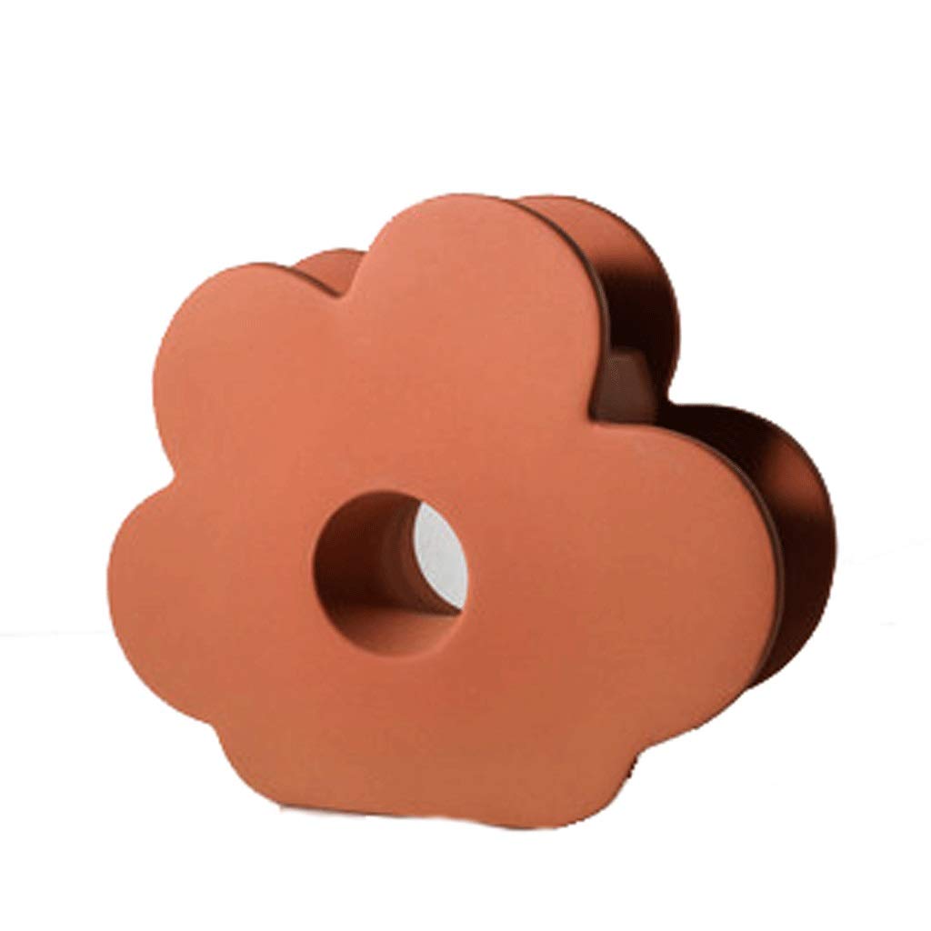 Vase en céramique géométrique de 23cm pour fleurs et décoration de table de salon