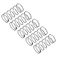 QUARKZMAN 5 Stück Druckfeder, 0.5 x 7 x 15 mm Druckfedern Feder Federn Zugfeder Zugfedern Spring Spiralfeder Spiralfedern Sprungfeder Stahlfeder 304 Edelstahl, Silber