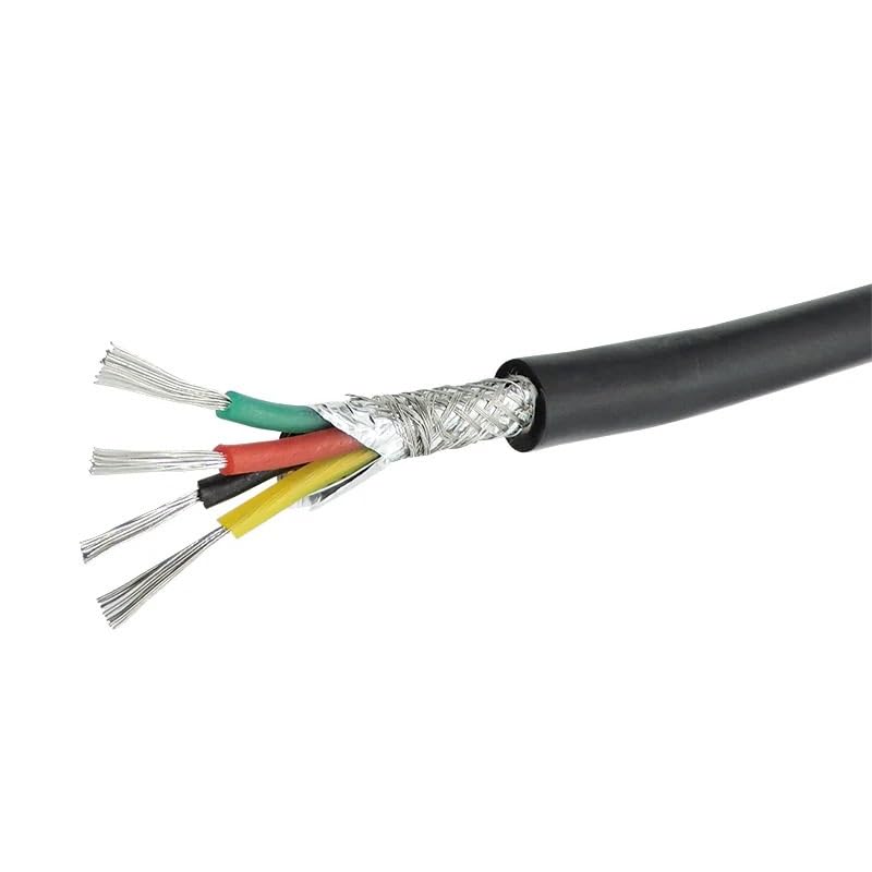 シリコンシールドケーブル 22/20/18/17/15/13AWG 2/3/4/5/6/7/8 コア高温 180℃ ソフトマルチカラ