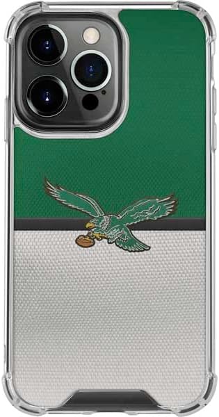 Skinit Clear Phone Case Compatible with iPhone 14 Pro - Officially Licensed NFL Philadelphia Eagles Super Bowl LIX Champions Design