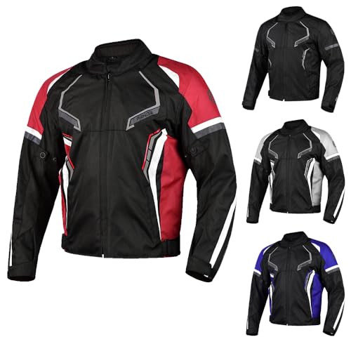 Image of Motorcycle Jacket for Men & Women All Season Hi Viz Armored Safe Riding Enduro Dual Sport Motorbike Adventure Touring Jacket