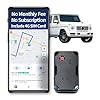 VITALGLOW GPS Tracker for Vehicles No Monthly Fee, No Subscription, Long Battery Life, 4G SIM Card and Data Included, Trip History, GeoFence, Driving Alerts